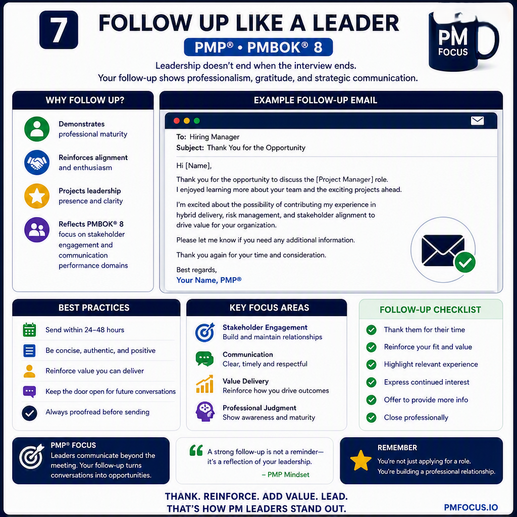 7️⃣ Follow Up Like a Leader 7️⃣ Follow Up Like a Leader